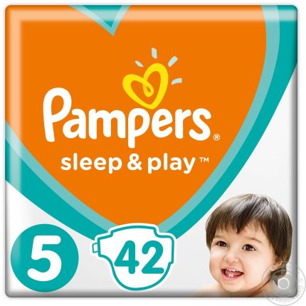 Pampers Sleep & Play Baby Diapers 5 Junior 42 pcs